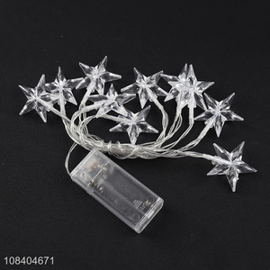 Factory supply crystal star lighting christmas ornament