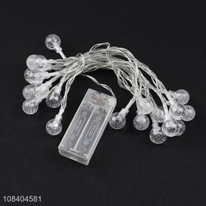 Factory direct sale transparent crystal string lights for christmas