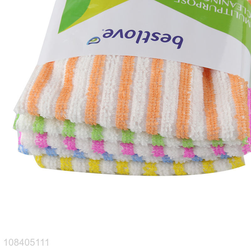 Wholesale 5 pieces multifunctional microfiber cleaning towels for kitchen