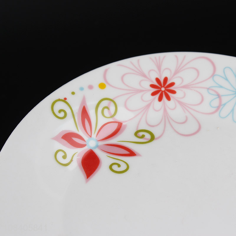 Best price flower printed 6inch ceramic tableware plate