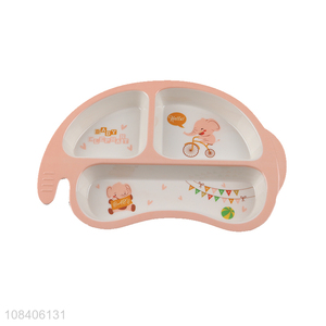 Best quality cartoon baby three-grid dinner plate