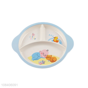 Factory wholesale three-grid dinner plate for baby