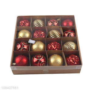 Factory wholesale 16pcs Christmas balls festival ornaments