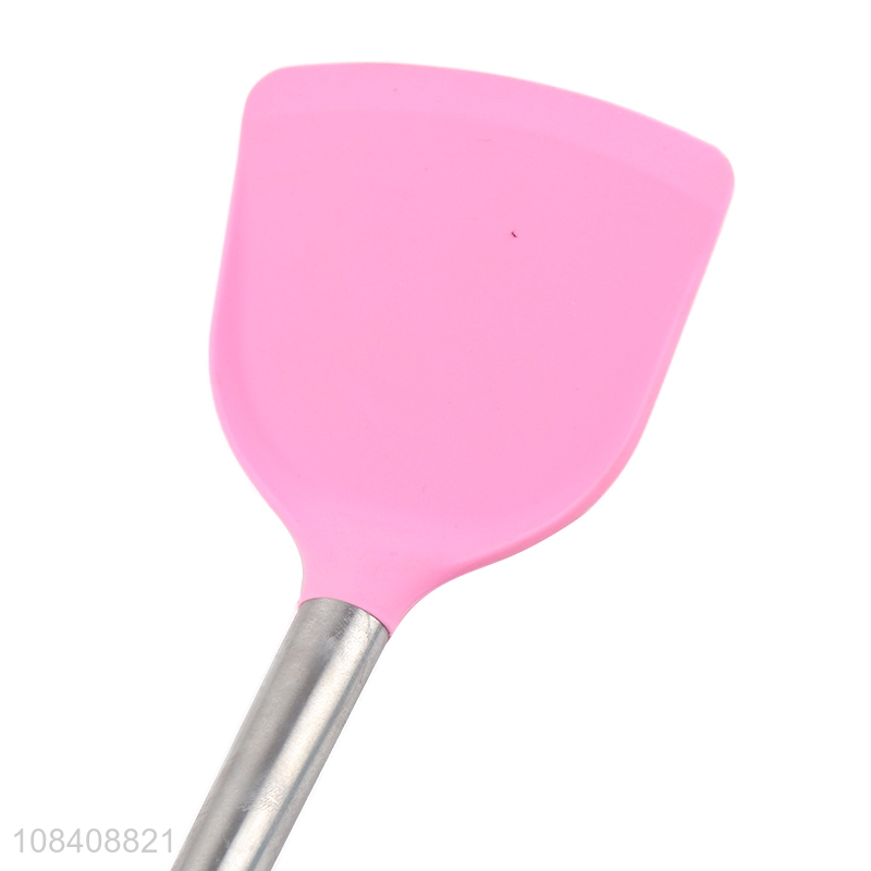 Yiwu market long handle silicone spatula wholesale