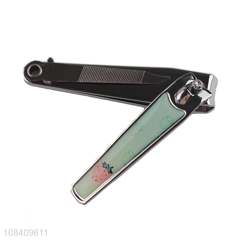 Latest design heavy duty metal nail clipper cutter with nail file