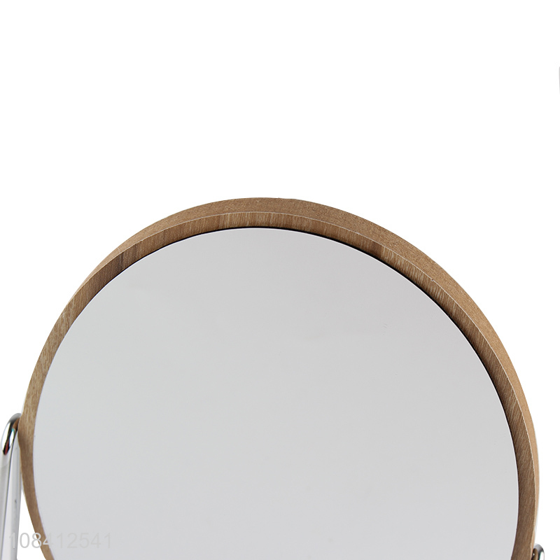 Best selling round cosmetic mirror table mirror with metal stand