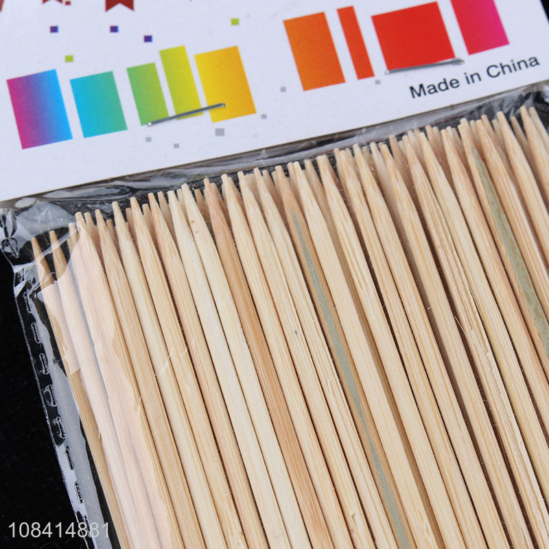 Wholesale 50 pieces disposable bamboo barbecue skewers bamboo bbq sticks