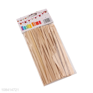 Wholesale 100 pieces disposable natural wooden coffee stirrer coffee sticks