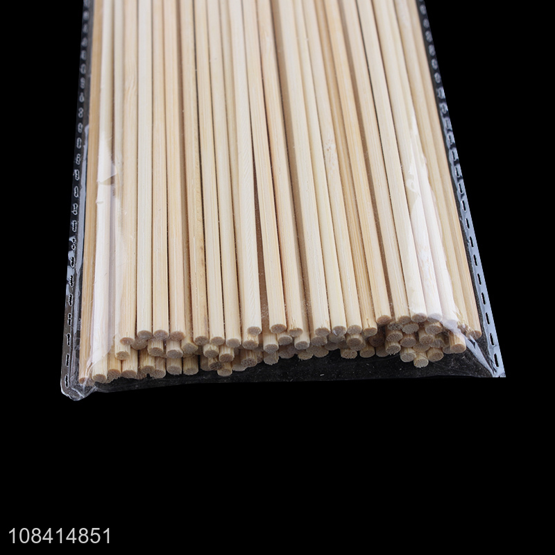 Online wholesale 50 pieces bamboo skewers disposable smooth barbecue sticks