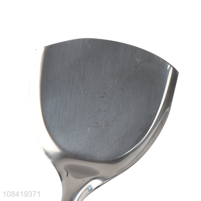 Wholesale stainless steel wok spatula metal wok turner for cooking