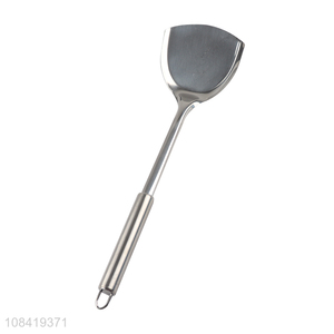 Wholesale stainless steel wok spatula metal wok turner for cooking