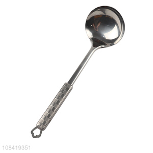 Wholesale stainless steel kitchen ladle cooking ladle with long handle