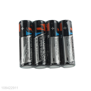 Custom log heavy duty R6 1.5V AA zinc manganese dry battery