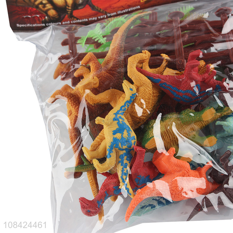 Factory direct sale soft plastic dinosaur toys set