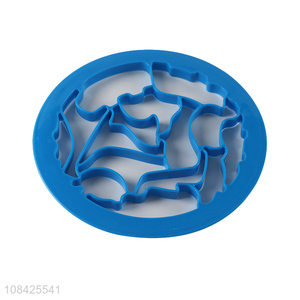 Good quality food grade plastic biscuit fondant mold cookie cutter