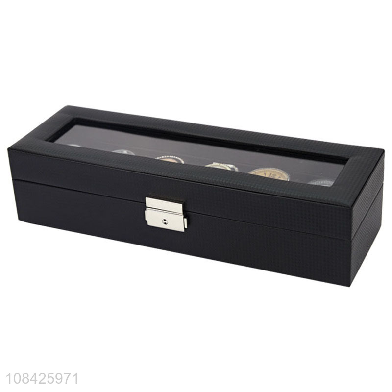 china wholesale PU watch storage box jewelry box