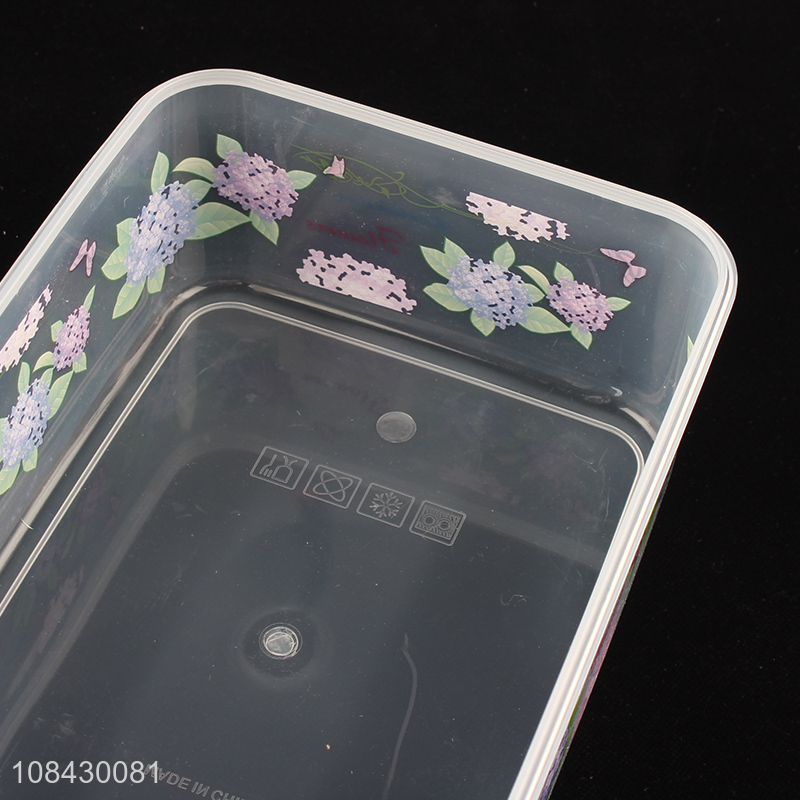 High quality plastic food storage container refrigerator food crisper set