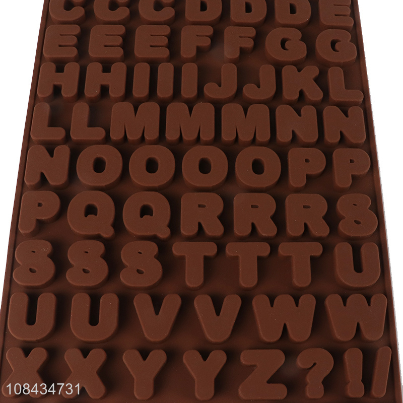 Good quality letter shape silicone chocolate mould