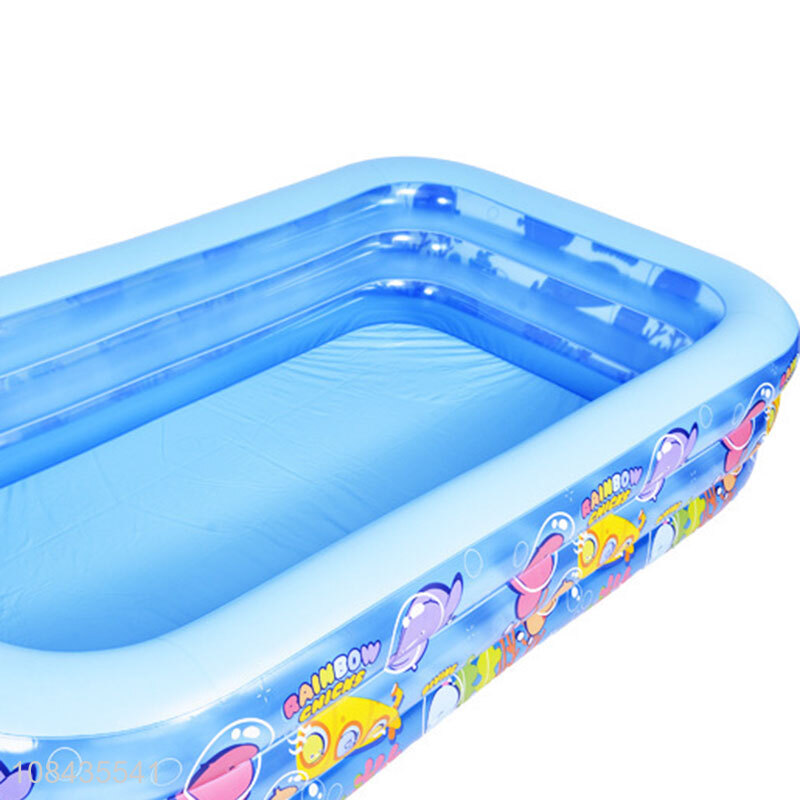 Hot selling cartoon inflatable swimming pool for kids