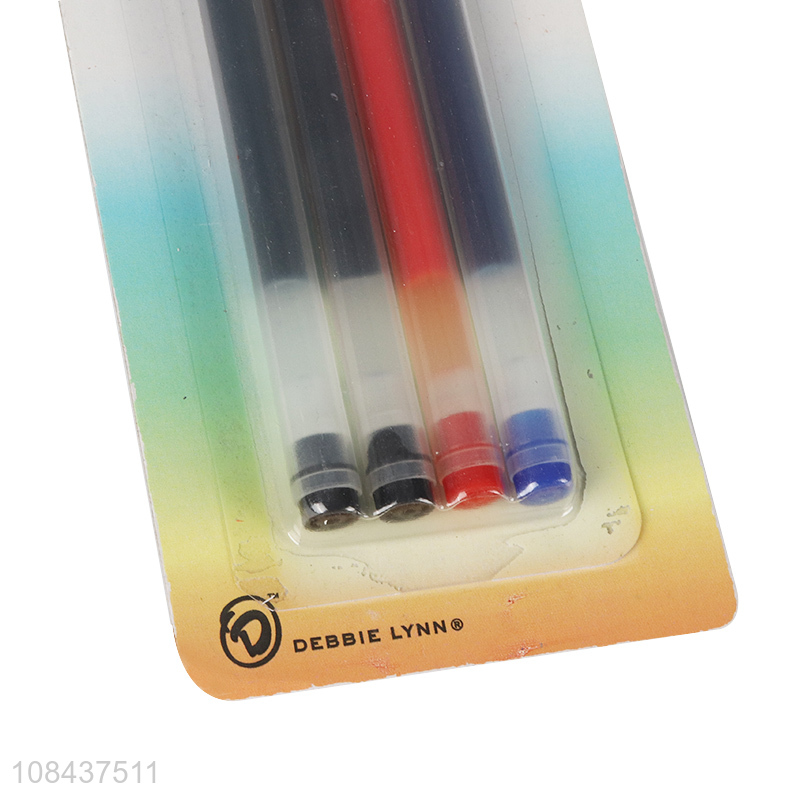 Hot selling 4pieces office school gel pen set wholesale