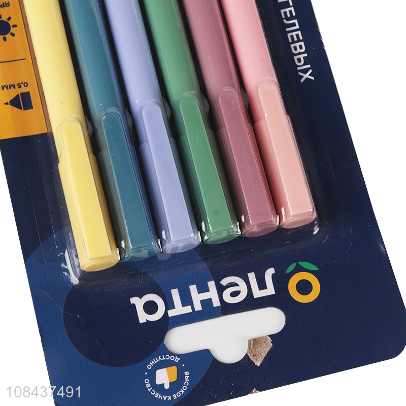 Popular products 6pieces school office gel pens set