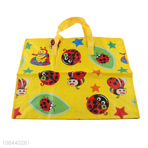 Factory supply reusable foldable laminated non-woven shopping tote bag