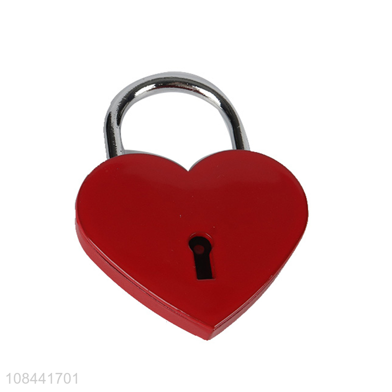 Top selling red heart shape safety lock padlock wholesale