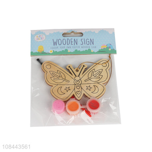 New arrival butterfly hanging sign wooden party sign