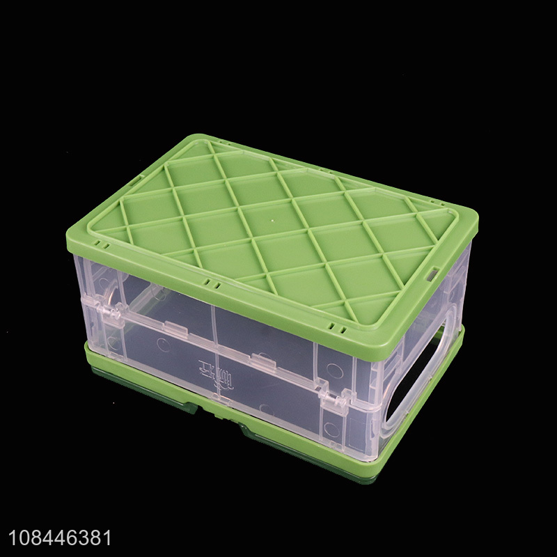 Good qauality 2L collapsible plastic storage box mini folding storage bins