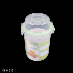 Good quality round refrigerator food container plastic airtight food storage box