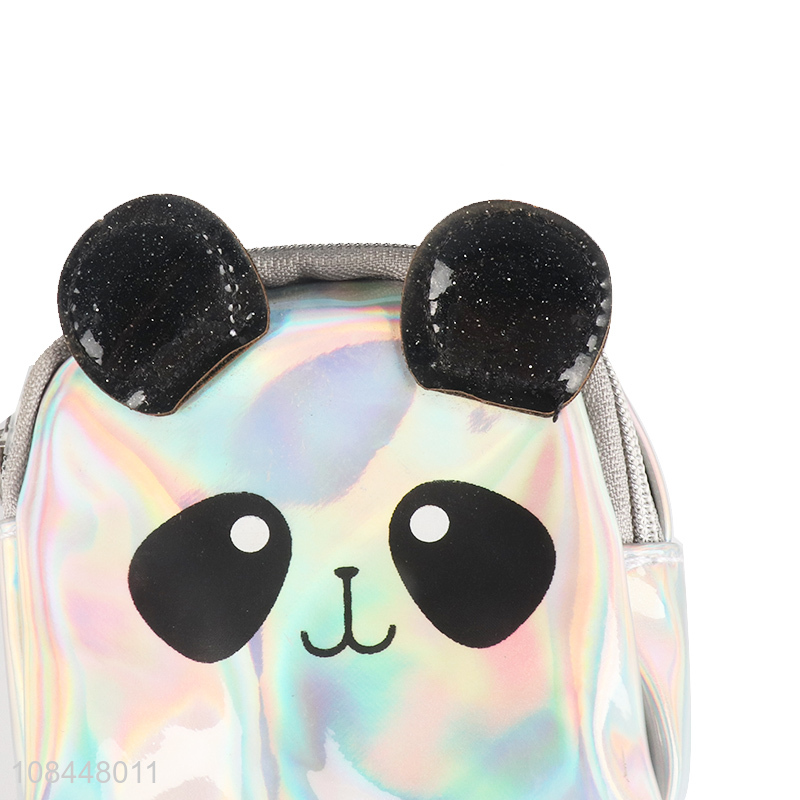 Factory price cute panda pencil bag for stationery storage