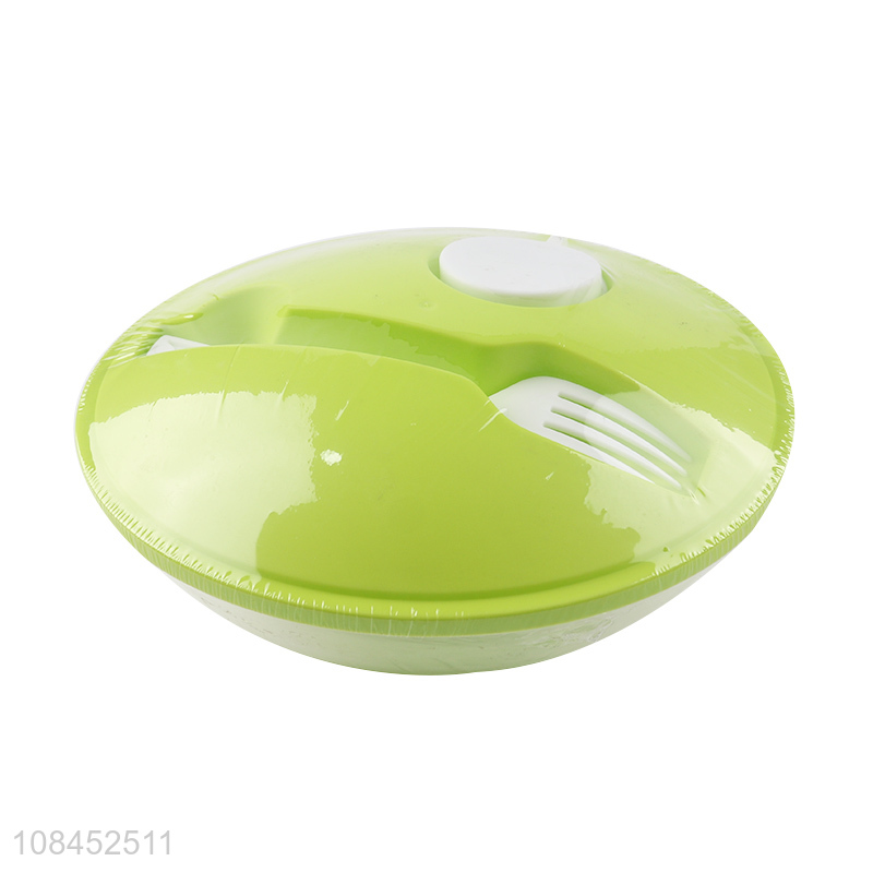 Wholesale bpa free food grade plastic lunch box with fork and seasoning box