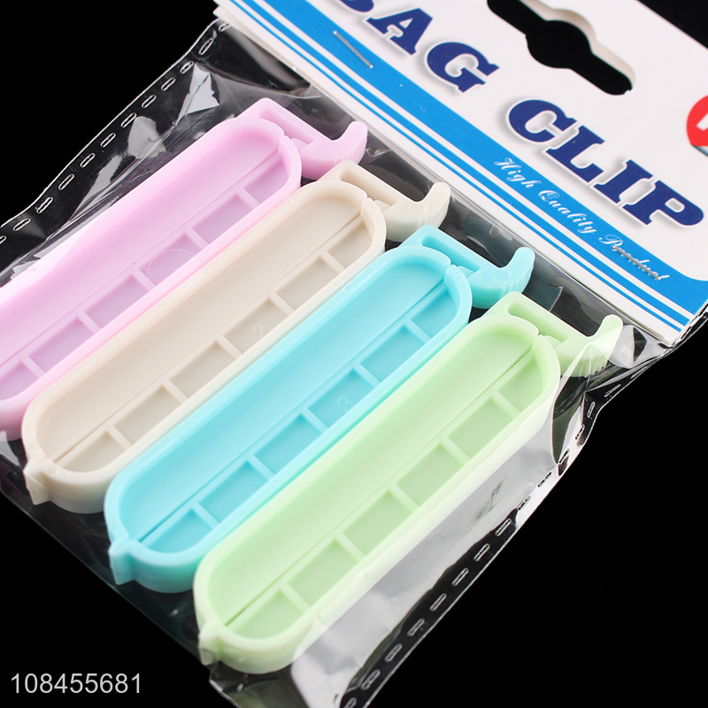 Best price 4pieces food snack storage bag clips for sale