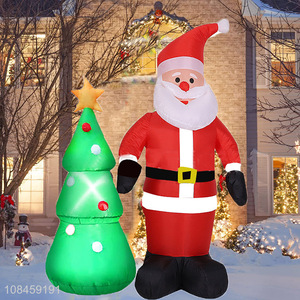 Wholesale from china santa claus inflatable toys with xmas tree decoration