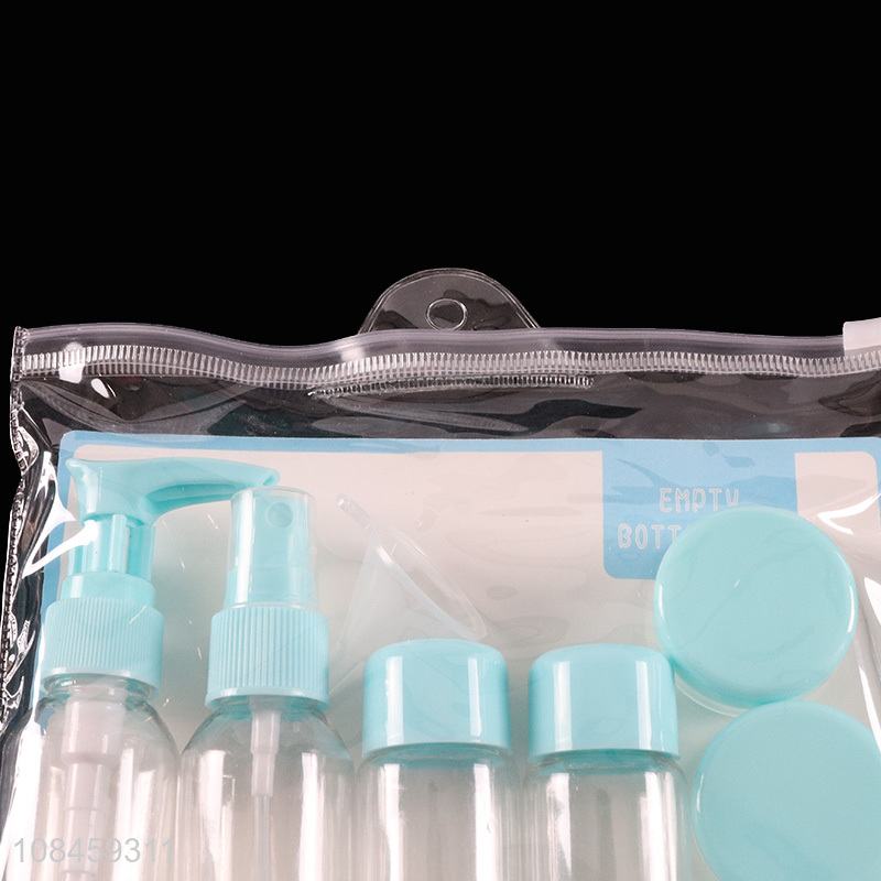 High quality transparent travel sub bottles set