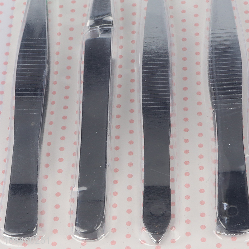 Good quality personal care products 4pieces tweezers set