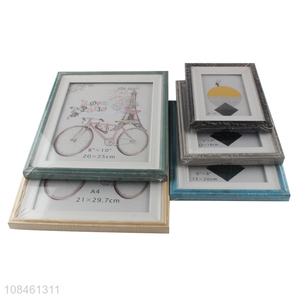 Wholesale home tabletop decorations wooden picture frame standing photo frame