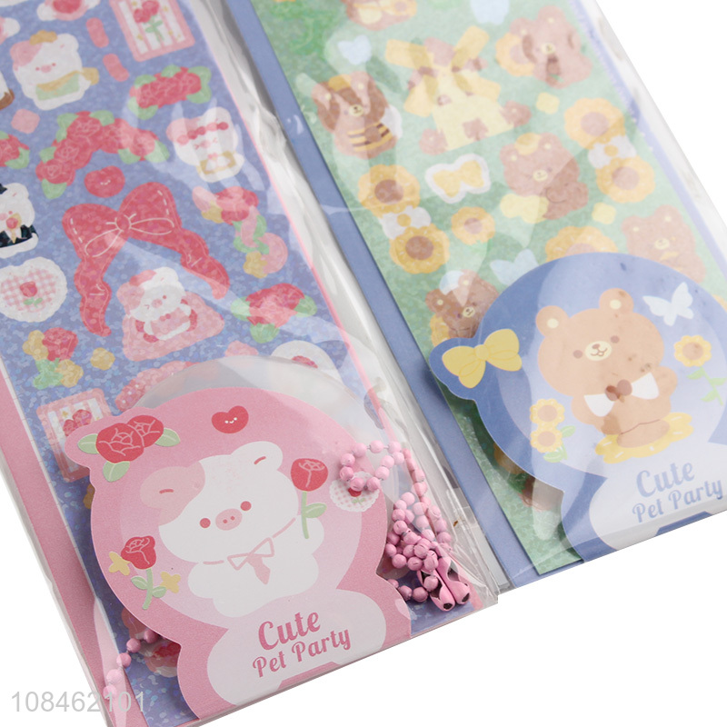 Factory wholesale cartoon hand account stickers paper tags