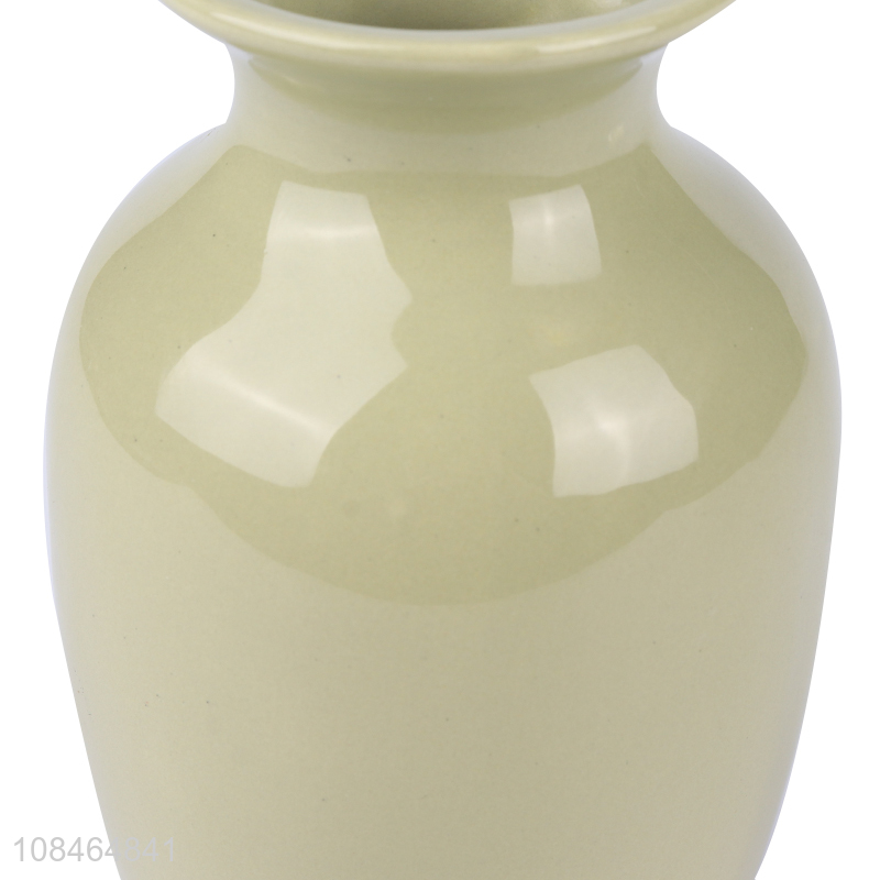 Wholesale glazed porcelain flower vase ceramic vase for home decoration