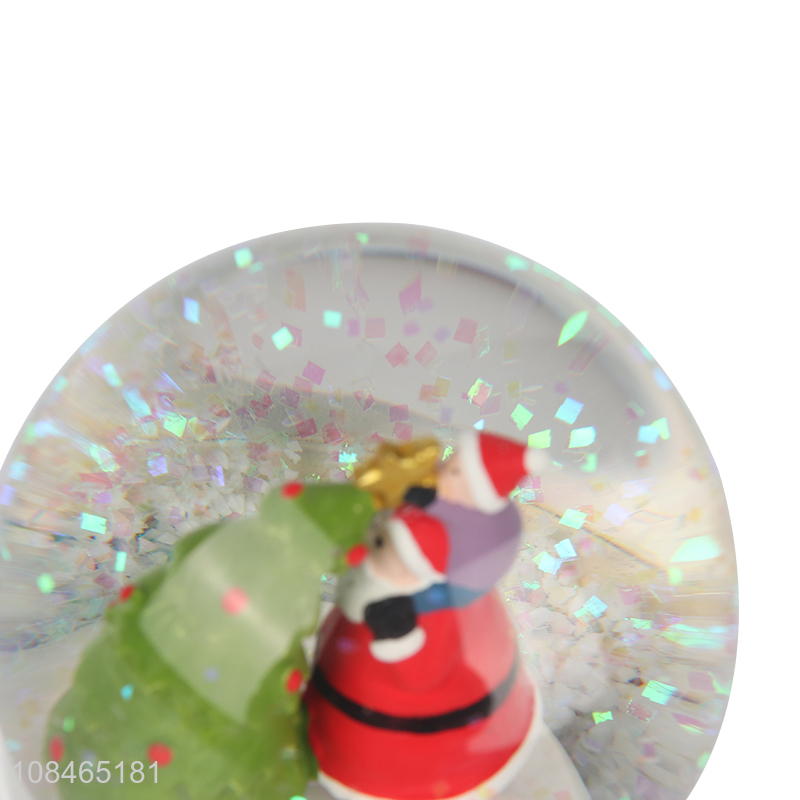 Hot product Christmas snow globe Christmas ornaments resin craft