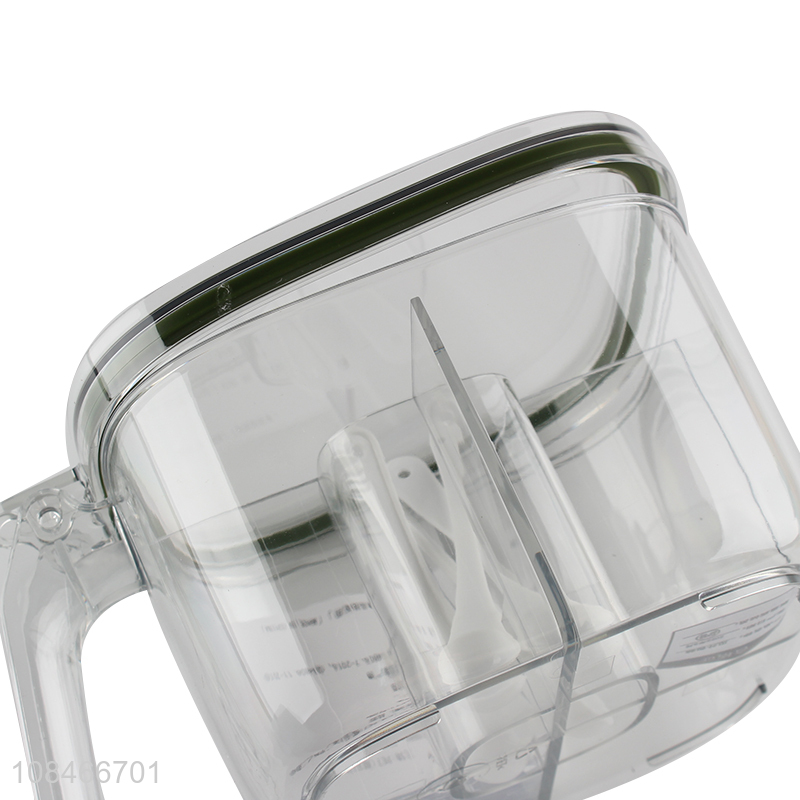 Wholesale clear 5 compartments plastic seasoning box condiment holder