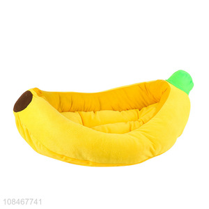 Factory price creative banana cat nest home pet bed