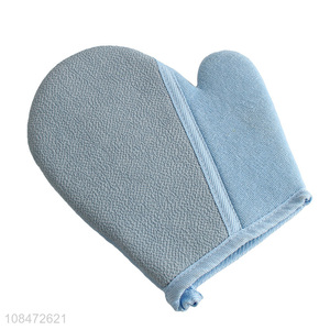 Good quality exfoliating shower bath gloves body scrub gloves for bath