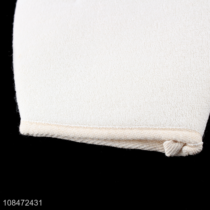 Wholesale body scrubber exfoliating glove mitt for dead skin removal