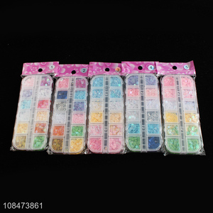 Good quality pvc fashion manicure sequins for sale