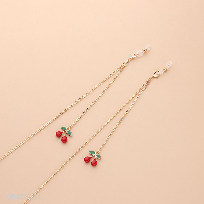 Hot selling cherry glasses chain hanging jewelry