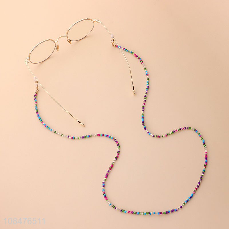 Wholesale price creative color beads glasses chain