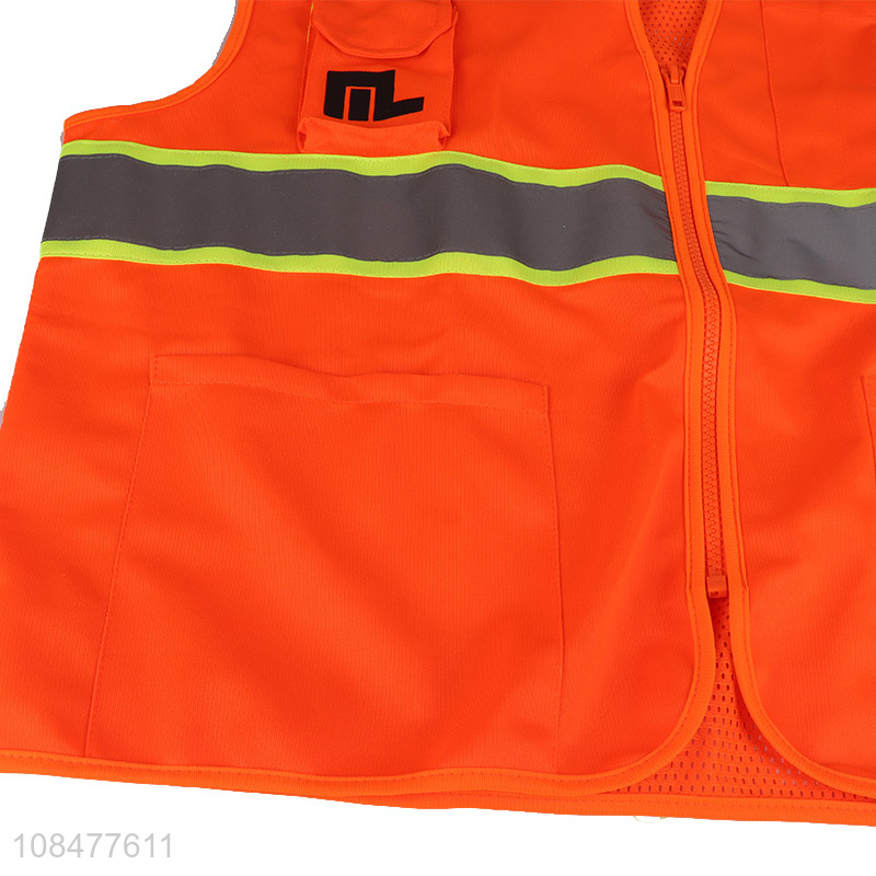 Good quality high visibility security jacket safety reflective vest