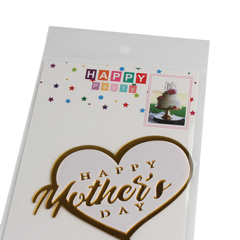 High quality happy mother's day cake topper party cake topper decor