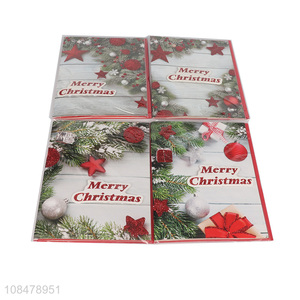 Factory supply musical holiday Christmas wishes cards with envelope